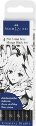 Tuschestift PITT artist pen, 4er Etui Manga
