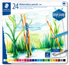 Aquarellstift, 24er Metalletui