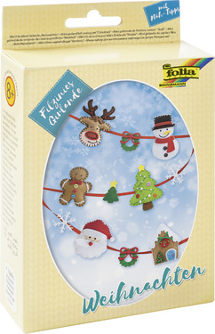 Mini kit de feutrine "Filzinies" - Guirlande de Noël