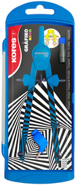Compas "Grafiko Neon", bleu