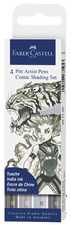 Tuschestift PITT artist pen, 4er Shading Set