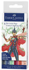 Tuschestift PITT artist pen, 6er Colouring Set