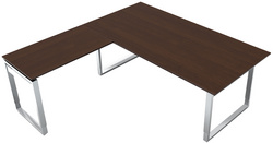 Visuel de référence : Bureau AVETO avec extension, wengé