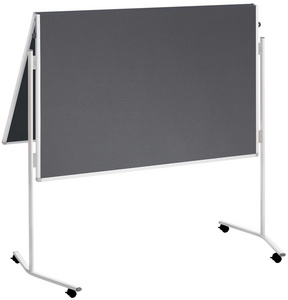 Tableau de présentation ECO, rabattable - feutre, gris