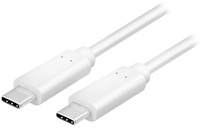 Symbolbild: USB 3.1 Anschlusskabel, weiß