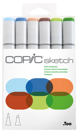 Marker sketch, 6er Set "Earth Essentials"