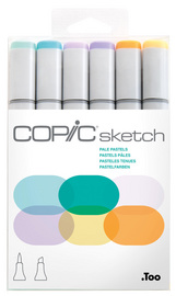 Marker sketch, 6er Set "Pale Pastels"