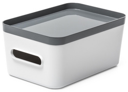 Symbolbild: Aufbewahrungsbox COMPACT mit grauem Deckel