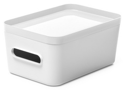 Symbolbild: Aufbewahrungsbox COMPACT mit weißem Deckel