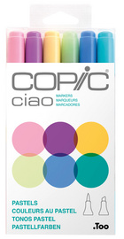 Marker ciao, 6er Set "Pastels"