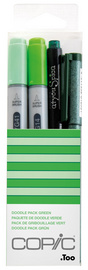Marker ciao, 4er Set "Doodle Pack Green"