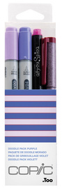 Marker ciao, 4er Set "Doodle Pack Purple"