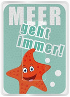 Brillen-Putztuch PocketCleaner "MEER geht immer!"