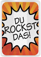 Brillen-Putztuch PocketCleaner "DU ROCKST DAS!"