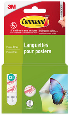 Languette autocollante pour posters