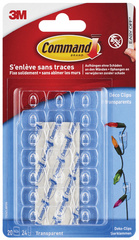 Transparente Deko-Clips