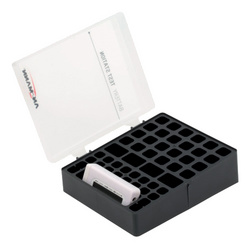 Aufbewahrungsbox mit Batterietester