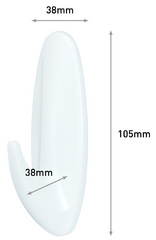 Design-Badhaken L, Detailansicht