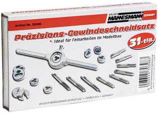 Kit de tarauds HSS, 31 pièces