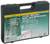 Kit de foret & burin SDS Plus, dans une malette en plastique