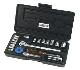 Jeu de douilles 1/4" + 3/8", 20 pièces