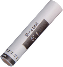 Tube à monnaie pour pièce Euro, pour 0,02 EUR