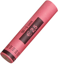 Tube à monnaie pour pièce Euro, pour 0,05 EUR