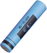 Tube à monnaie pour pièce Euro, pour 0,10 EUR