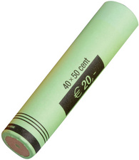 Tube à monnaie pour pièce Euro, pour 0,50 EUR