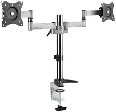 Bras support pour écran TFT / LCD, 2 écrans, en aluminium
