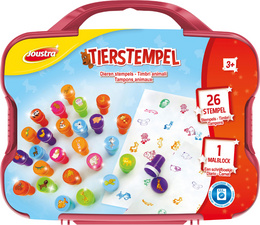 Motivstempel-Set "TIERSTEMPEL", Kunststoff-Koffer