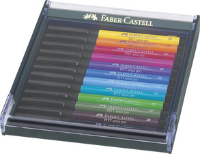 Tuschestift PITT artist pen, 12er Etui Basic