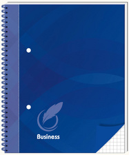 Cahier spirale "Business bleu"