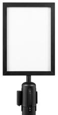 Inforahmen für Absperrsystem RETRACTABLE, schwarz