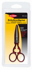 Stickschere, rot - in Blisterverpackung