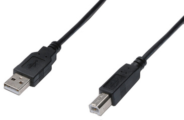 USB 2.0 Anschlusskabel, USB-A Stecker - USB-B Stecker