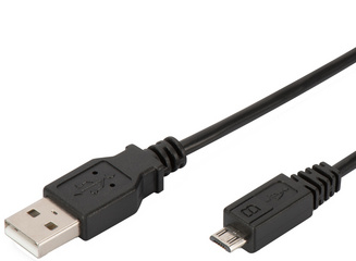 USB 2.0 Anschlusskabel, USB-A Stecker - Micro USB-B Stecker