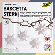 Feuille de papier pliable étoile Bascetta, blanc