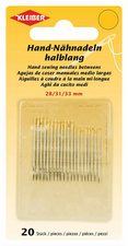 Hand-Nähnadel-Set, 20-teilig - halblang, 28, 31, 33 mm
