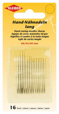 Set d'aiguilles à coudre à la main, 16 pièces - long, 40, 43, 48 mm