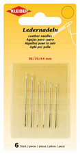 Set d'aiguilles à coudre pour cuir, 6 pièces