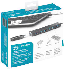 USB 3.0 Hub, 7 Port, Verpackung