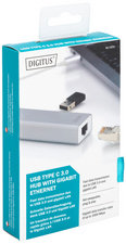 USB 3.0 Hub, 3 Port plus Ethernet, Verpackung