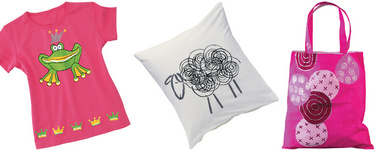 Textilfarbe "Textil Print", Anwendung