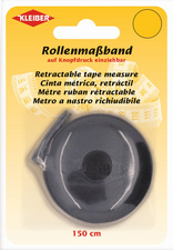 Mètre ruban rétractable, 150 cm - noir