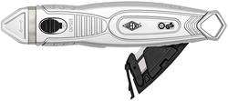 Sicherheitsmesser mit offenem Klingenmagazin