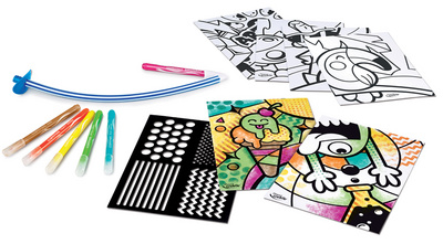 Pustestift-Set BLOW PEN "Pop'Art", Inhalt