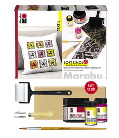   Textil Transfer Set "Soft Linol Print & Colouring"