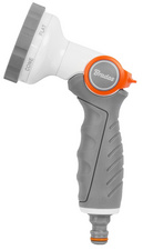 Douchette de jardin en métal SMOOTH CONTROL, 6 jets différents