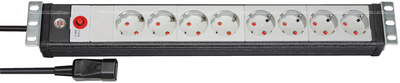 19" Steckdosenleiste Premium-Line, 8-fach mit Schalter